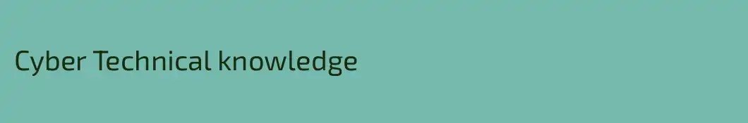 Cyber Technical knowledge